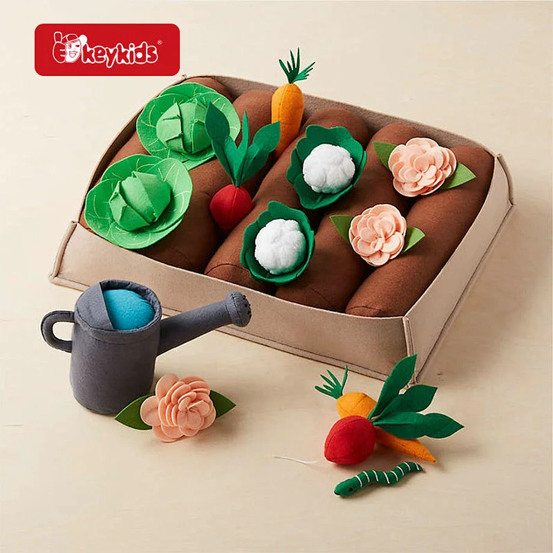 Wholesale Pretend Play Simulation Soft Felt Garden Vegetable Toy For Kids W10D700